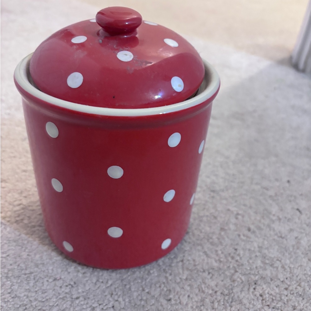 Spode Baking Days Red Canister